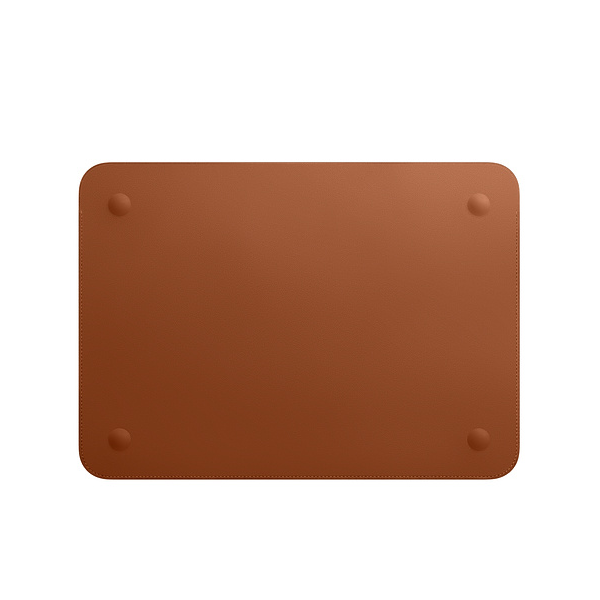 Leather Sleeve for 12‑inch MacBook — Saddle Brown