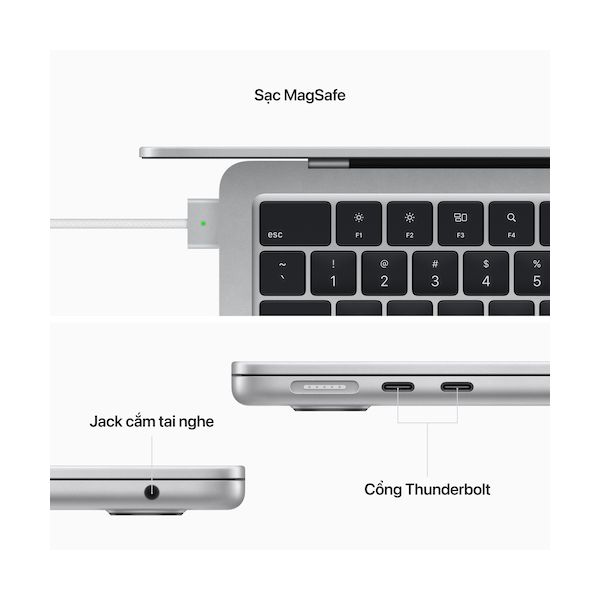 MacBook Air M2 2022 8-core GPU 8GB RAM 256GB SSD Silver