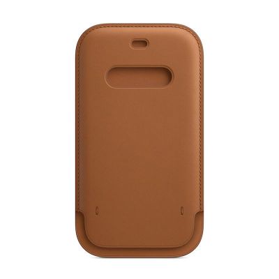 Apple iPhone 12 Pro Max Leather Sleeve with MagSafe Saddle Brown (MHYG3)
