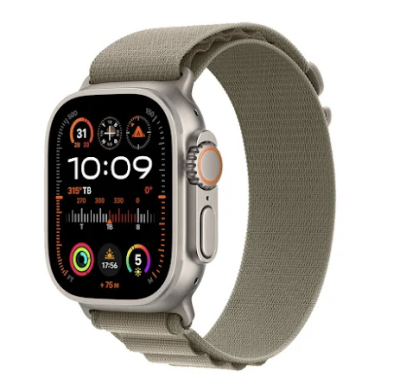 Apple Watch Ultra 2 4G 49mm (Vỏ Titan Dây Vải Blue Olive Alpine - M)