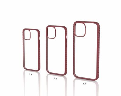 Ốp lưng Mipow Anti Scratches Hybrid Case for iPhone 12ProMax 6.7" Red (PS12)