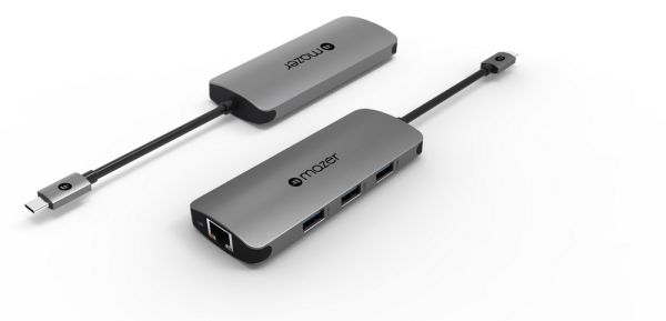 Mazer USB-C to USB3.0X3+Gigabyte Lan Adapter