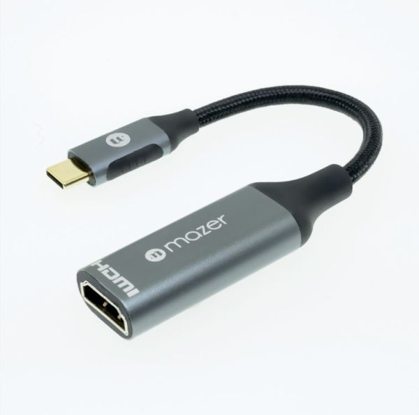MAZER/M-USBCAL350-GY/ALU USB-C to HDMI 4k/60Hz Adapter-Grey - M-USBCAL350-GY