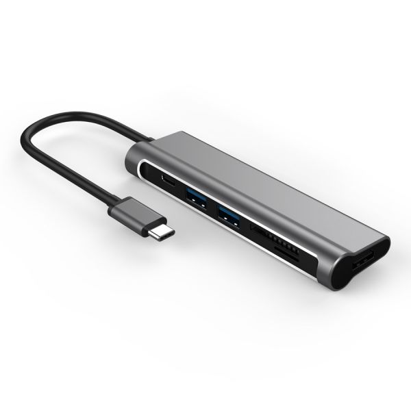 CỔNG NỐI JCPAL USB-C MULTIPORT 6 IN 1 - Grey 