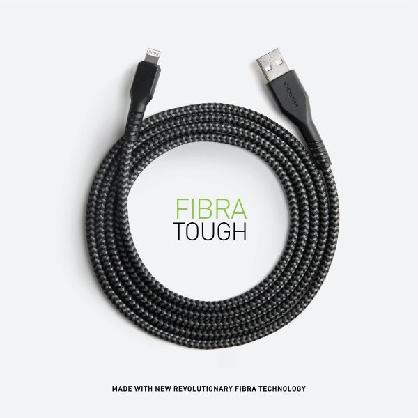 ENERGEA-FIBRATOUGH USB-C TO LIGHTNING 3M CABLE BLACK - CBL-FTCL-BLK300