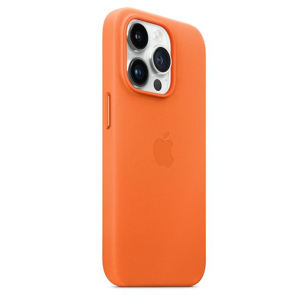 iPhone 14 Pro Leather Case with MagSafe - Orange