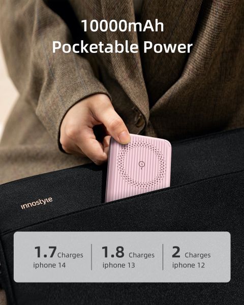 SẠC DỰ PHÒNG INNOSTYLE POWERMAG SWITCH 15W 2 IN 1 STAND 10000 MAH PD 20W