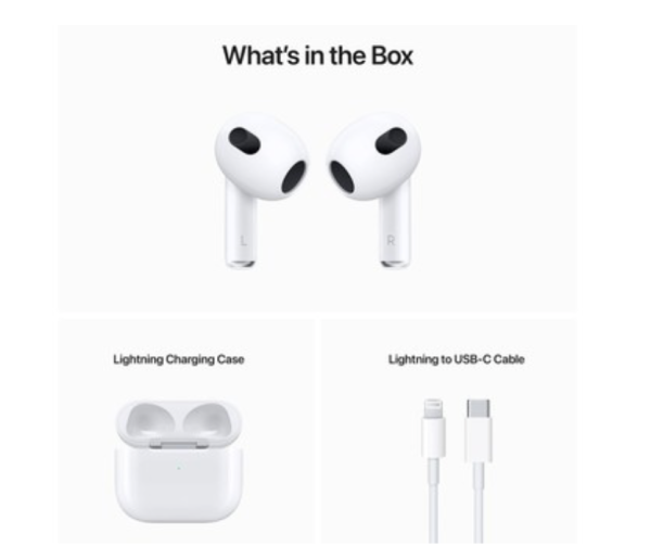 TAI NGHE (AIRPODS) APPLE 3RD/WITH LIGHTING CHARGING CASE 