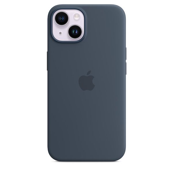 iPhone 14 Plus Silicone Case with MagSafe - Storm Blue